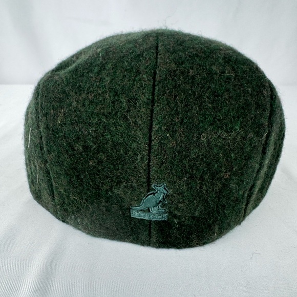 Kangol Green Wool Flat Cap - Picture 4 of 11